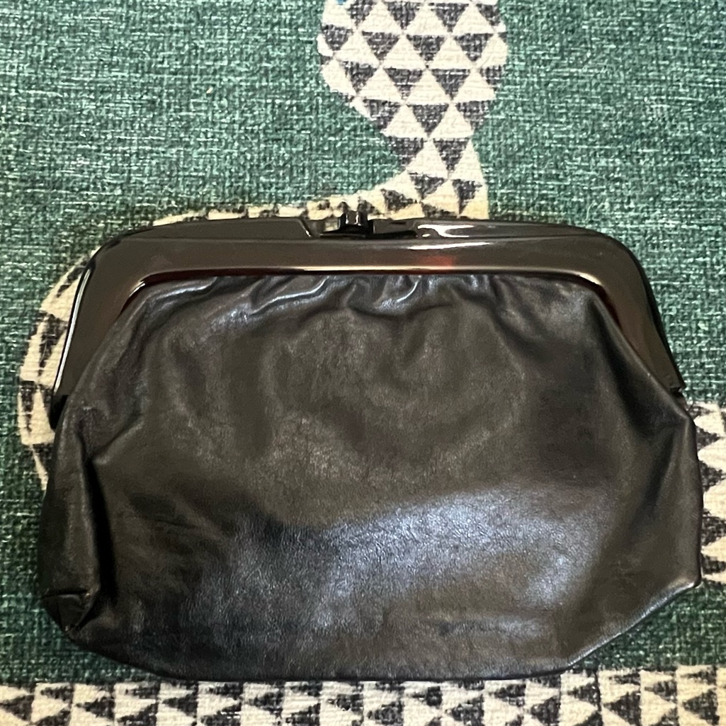 Vintage Black Italian Clutch